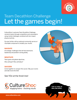 Let the games begin! Let the games begin!