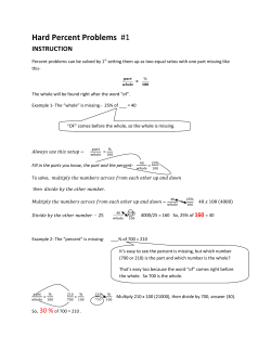 Hard Percent Problems #1