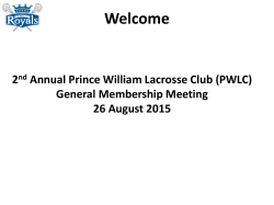 PWLC Organiz - League Athletics