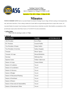 Minutes - Santiago Canyon College