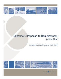 Nanaimo`s Response to Homelessness - Action Plan