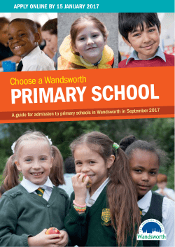 Choose a Primary School brochure