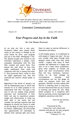 February 4, 1998 - Covenant Community Church