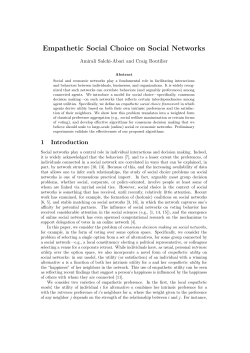 Empathetic Social Choice on Social Networks