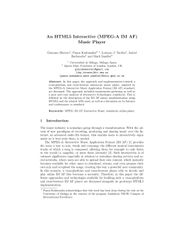 An HTML5 Interactive (MPEG