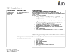 Manage business risk (ML41)