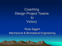 Achieving Teamwork in Design Projects: Development and