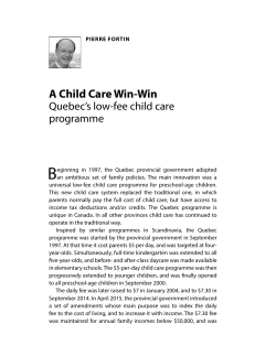 A Child Care Win-Win - Canadian Centre for Policy Alternatives