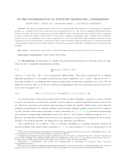 On the convergence of an active set method for l1