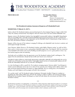 March 31, 2017 - Woodstock Academy