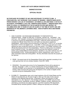 have a kit kat&reg; break sweepstakes market/station