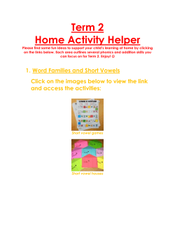 Home Activity Helper Term 2