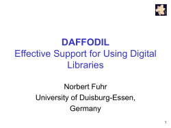 DAFFODIL Effective Support for Using Digital Libraries