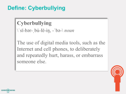 Elementary Cyber Bullying Presentation