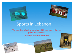 Sports in Lebanon