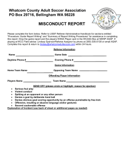 Misconduct Report