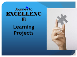 Journey to EXCELLENCE Learning Projects