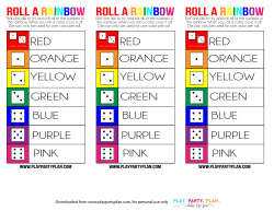 Roll a rainbow Roll a rainbow Roll a rainbow