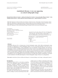 Ameloblastic fibroma: A rare case appearing as a mixed