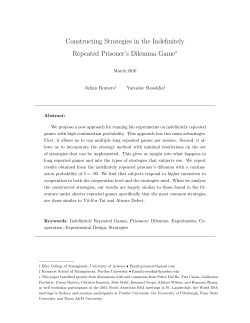 Constructing Strategies in the Indefinitely