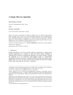 A Simple Min-Cut Algorithm - E