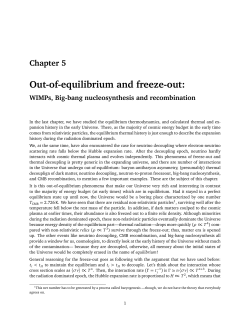 Out-of-equilibrium and freeze-out