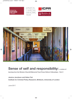 Sense of self and responsibility