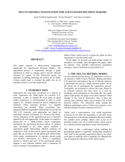 Multi-Agent Organization : A new approach to MAS