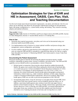 6 Optimization Strategies for Use of EHR and HIE in