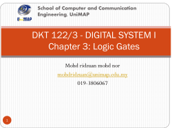 Chapter 3: Logic gates