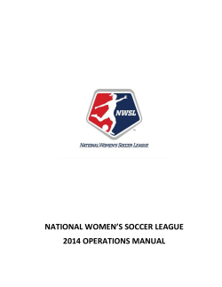 national women`s soccer league 2014 operations manual