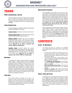 TEAMS CONTESTS