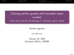 Coloring perfect graphs with bounded clique number