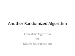 Freivalds` algorithm