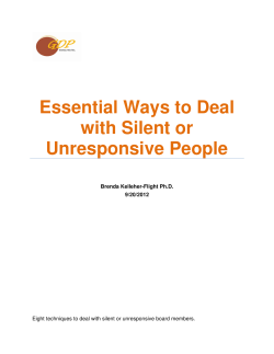 Essential Ways to Deal with Silent or