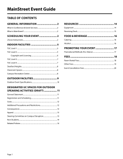 MainStreet Event Guide - University of Cincinnati