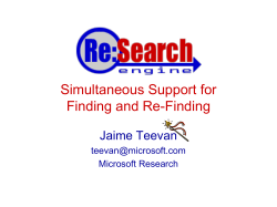 ppt - Jaime Teevan
