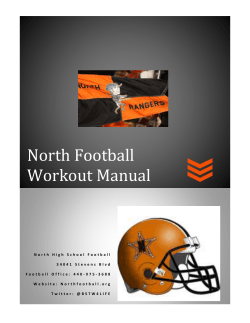 North Football Workout Manual