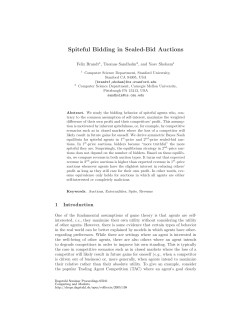 Spiteful Bidding in Sealed-Bid Auctions