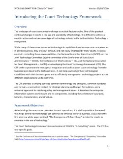 Introducing the Court Technology Framework