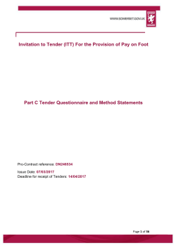 Standard PQQ - February 10th 2015 DRAFT