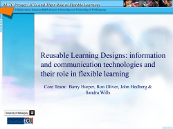high quality learning experiences - Learning Design