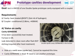 SB__Spoke cryomodule Status of prototype and