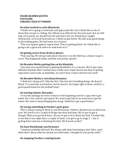 FRANK BEAMER QUOTES POSTGAME VIRGINIA TECH AT