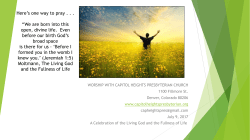 July 9 order - Capitol Heights Presbyterian Church