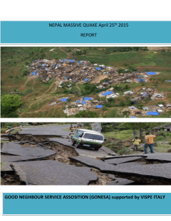 Earthquake report 15