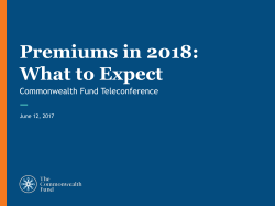 Premiums in 2018: What to Expect