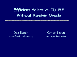 IBE Encryption