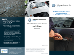 FACTS you should know about auto-theft.