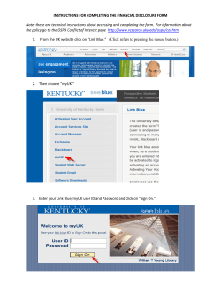 INSTRUCTIONS FOR COMPLETING THE FINANCIAL